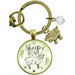 Sheep Mom Keychain Farm Animal Vintage Style Quote Jewelry