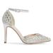 Lauren Lorraine Rose SILVER Crystal Embellished d'Orsay Pump (11)