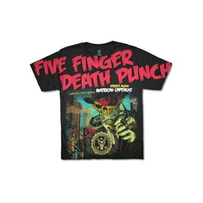 Five Finger Death Punch-Canada Crew Logo-Black T-shirt