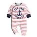 StylesILove Baby Boy Set Sail Nautical Sailor Soft Cotton Overalls Romper (95/18-24 Months, Red)