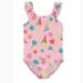 Carter's Little Girls Toddler Stars Swimsuit Rashguard Size 3T