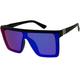 MLC Eyewear Fashion Retro Rectangular Aviator Reflective Lens Sunglasses Project: Santorini