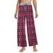 Colisha Lady Comfy Check Plaid Leopard Printed Pajama Pants Women Casual Stretch Bottoms Drawstring Palazzo Lounge Pants