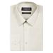 Omega Italy Men's Premium Slim Fit Button Up Long Sleeve Solid Color Dress Shirt - Ivory - L (16-16.5) 34/35 sleeve