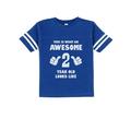 Tstars Boys Unisex 2nd Birthday Gift Birthday Gift for 2 Year Old This Is What an Awesome 2 Year Old Looks Like Birthday Shirts for Baby Boy Funny Humor Birthday Party B Day Toddler Jersey T Shirt