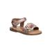 Petalia hook and loop Toddler Girl's Flower Open Toe Strap Sandals