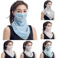 Cheers.US Chiffon Face Mask Scarf Mouth Cover Outdoor UV Protection Anti Shawl Veil Gift