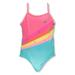 Pink Platinum Girls' 1-Piece Rainbow Star Swimsuit (Little Girls)