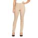 Petite Gloria Vanderbilt Amanda Modern Tapered Twill Trouser Pants Perfect Khaki