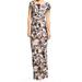 Adrianna Papell NEW Purple Womens Size 10 Floral-Print Maxi Dress