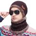 NEW SALE!Men And Women Windproof Scarf Winter Hat Wool Beanie Hat Hooded Scarf Earflap Knit Cap Warm Windproof Masks