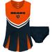 Toddler Orange/Navy Chicago Bears Cheerleader Dress & Bloomers Set