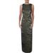 Lauren Ralph Lauren Womens Deming Metallic Maxi Evening Dress