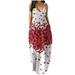 Tuscom Summer Dress for Women, Summer Dress 2021, O-Neck Sleeveless Plus Size Pullover Long Dresses Flower Print