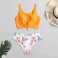 TANGNADE swimsuit women's body skirt swimsuit sexy shade swimwearSexy Women Bikini Set Print Padded Swimwear Bathing Swimsuit Beachwear