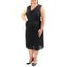 SONIA RYKIEL $1610 Womens New 2289 Black Pleated V Neck Sleeveless Dress 8 B+B