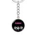 Cat Lover Keychain Gift Foldex Cat Mom Keychain Stainless Steel Or 18k Gold Circle Pendant