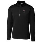 Texas Tech Red Raiders Cutter & Buck Collegiate Big & Tall Traverse Half-Zip Jacket - Black