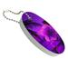 Beach Sunset Hibiscus Flower Hawaiian Purple Floating Foam Keychain Fishing Boat Buoy Key Float