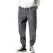 Avamo Mens Casual Baggy Harem Pants Hip Hop Dance Sports Tapered Trousers Junior Comfy Plain Drawstring Baggy Jogger Cotton Pants Plus Size