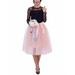 1Pcs Womens Princess Ballet Tulle Tutu Skirt Wedding Party Evening Cocktail Prom Ball gown Mini