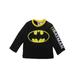 Dc Comics Boys Black Yellow Batman Long Sleeve Sweater