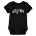 San Antonio Spurs Infant Primary Team Logo Bodysuit - Black