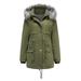 Women's Winter Coat Warm Parka Jacket Thicken Trench Coat With Removable Hood Thicken Parkas Long Coats Outerwear Jacket