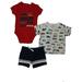 Carters Infant Boys Cars Ambulance & Firetrucks 3 Piece Outfit Shorts Set