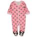 Disney Minnie Mouse Baby Girls' Glitter Bows Footed Coveralls (Newborn)
