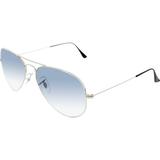 Ray-Ban Women's Gradient Aviator RB3025-003/3F-55 Silver Aviator Sunglasses