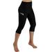 Musuos Women Active Capri Yoga Pants Gym Fitness Sports Trousers With Pocket