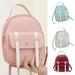 SPRING PARK Soft Backbag Cute Girls Flip Cover Pocket Zipper Mini Backpack Bag Pouch Handbag