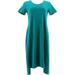 Halston Petite Essentials Scoop-Neck Midi Dress NEW A353405