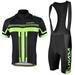 Men's Short Sleeve Cycling Jersey Padded Bib Short Set Cycling Cloth Set