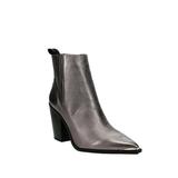 Kenneth Cole West Side Genuine Calf Hair Booties Silver