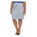 CALVIN KLEIN Womens Blue Knee Length Pencil Skirt Size 18W