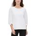 Calvin Klein Womens Wide Neck Office Wear Blouse