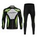 Lixada Men's Winter Long Sleeve Cycling Jersey Set Thermal Fleece Cycling Clothing Windproof Cycling Coat 3D Padded Trousers