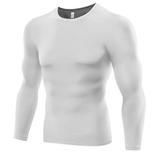 Quick Dry Long Sleeve Moisture Wicking Athletic Shirts, Men's Dry Fit Athletic Shirts, Men's T-Shirt Cool Dry Compression Top, Men's Athletic Compression Sport Running T Shirt