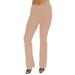 Vivian's Fashions Flare Bottom Pants, Junior Size (Beige, Medium)