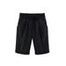 Women Elastic Waist Bermuda Shorts Plus Size Short Trousers Pocket Pants 6XL