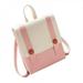 Contrast Color Button Change Pockets Messenger Bag Ladies Lychee Pattern Korean Version Shoulder Crossbody Bags for