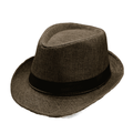 ZIYIXIN Men Hat Panama Fedoras Trilby Jazz Cap Foldable Travel Brim Wide Hat
