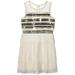 Dress Tiered Pleated Mesh Sequin Keyhole 8