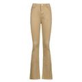 EYIIYE Women High Waisted Stretch Flare Pants Vintage Solid Color Jeans S-L