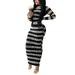 Print Long Sleeve Dress For Women Leopard Bodycon Long Maxi Dress Long Sleeve Party Club Dress Casual Holiday Cocktail Evening Grown Dress