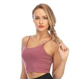 Wangrenl Women Girls Comfortable Sling Tube Top Women Tube Top Chest Pad Vest Without Steel Ring Vest Wrapped Chest Sports Yoga Sleeping Vest 4 Color