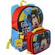 Mickey Mouse Boys' Backpack Lunch Bag Set 2pc 16" Kids School Bag Plus Bonus Water Bottle, Blue