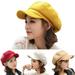 Windfall Women's Newsboy Cap Paperboy Hat Winter Wool Beret Hat Cabbie Visor Beret for Spring Autumn Winter